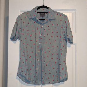 Bonobos Short Sleeve Chambray Shirt - Chili Pepper Print